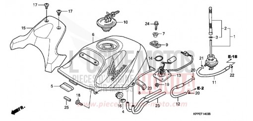 KRAFTSTOFFTANK (CBR125R/RS/RW5/RW6/RW8) CBR125RW5 de 2005
